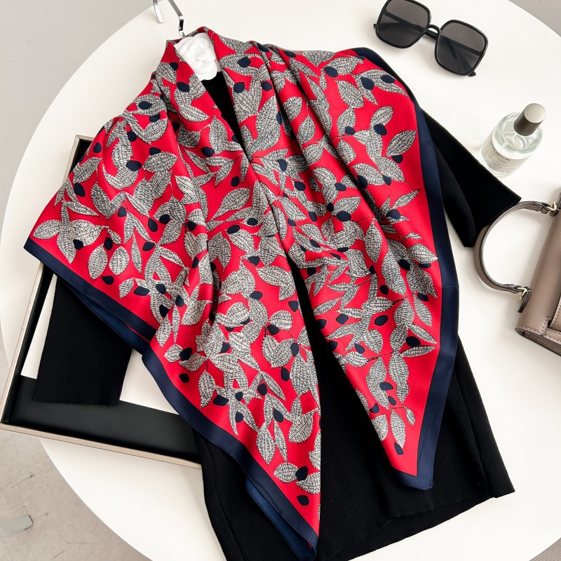 ผ้าพันคอสี่เหลี่ยมขนาด 90 ซม.  - Silk Neck Scarf บทวิจารณ์และราคา