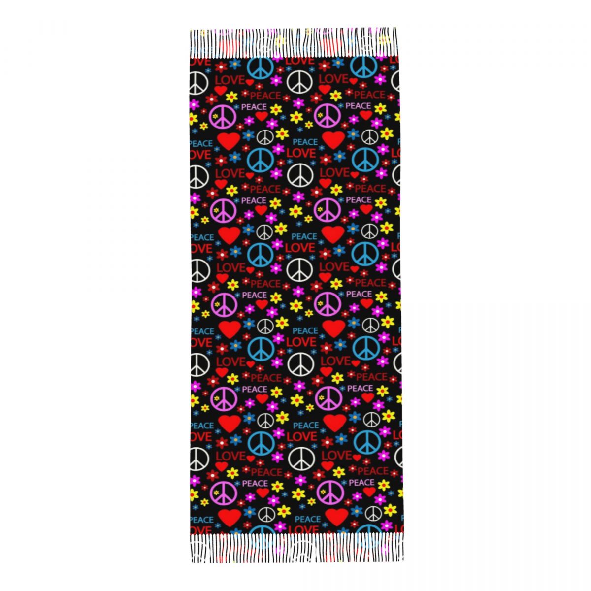 ผ้าพันคอพิมพ์ลายดอกไม้สีพาสเทล - Pashmina Wrap Large บทวิจารณ์และราคา