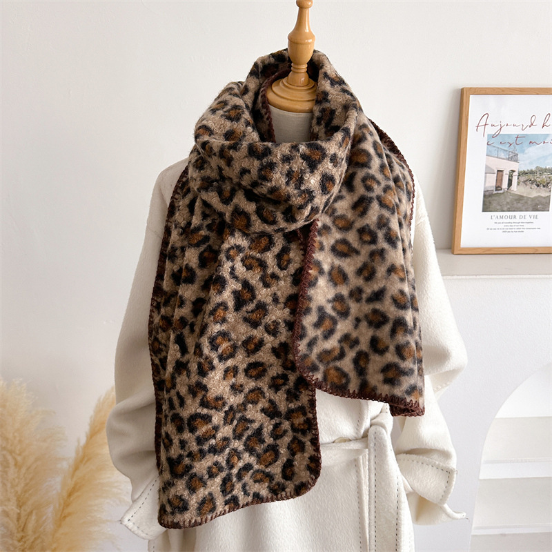 ผ้าพันคอลายเสือดาวสำหรับฤดูใบไ - Pashmina Wrap Large บทวิจารณ์และราคา