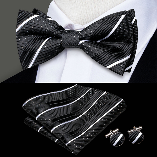 เนคไทโบว์ผูกสำเร็จรูปสำหรับผู้ - Bow Tie Pre Tied บทวิจารณ์และราคา