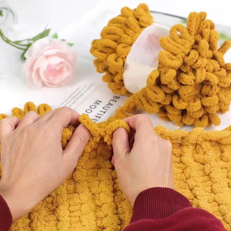 100g/Ball Finger LOOP เส้นด้าย - Woven Scarf Blanket บทวิจารณ์และราคา