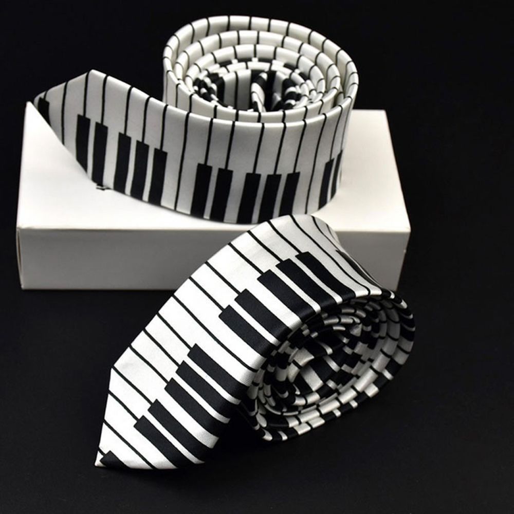 เนคไทลำลองลายสกินนี่ ไนฟ์ แบล็ - Skinny Tie Men บทวิจารณ์และราคา