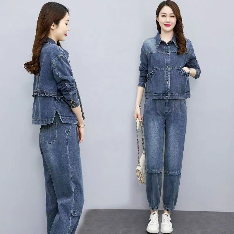 ผู้หญิง DENIM ชุด 2024 ฤดูใบไม - Pocket Square Set บทวิจารณ์และราคา