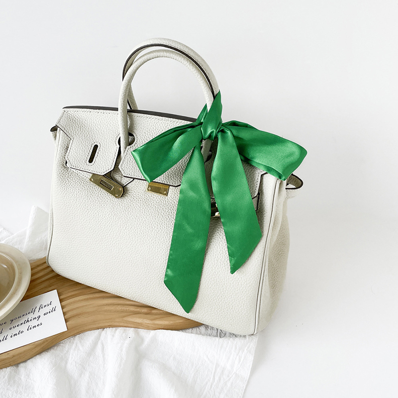 4x100 ซม.ซาตินผ้าไหมแคบผ้าพันค - Silk Neck Scarf บทวิจารณ์และราคา