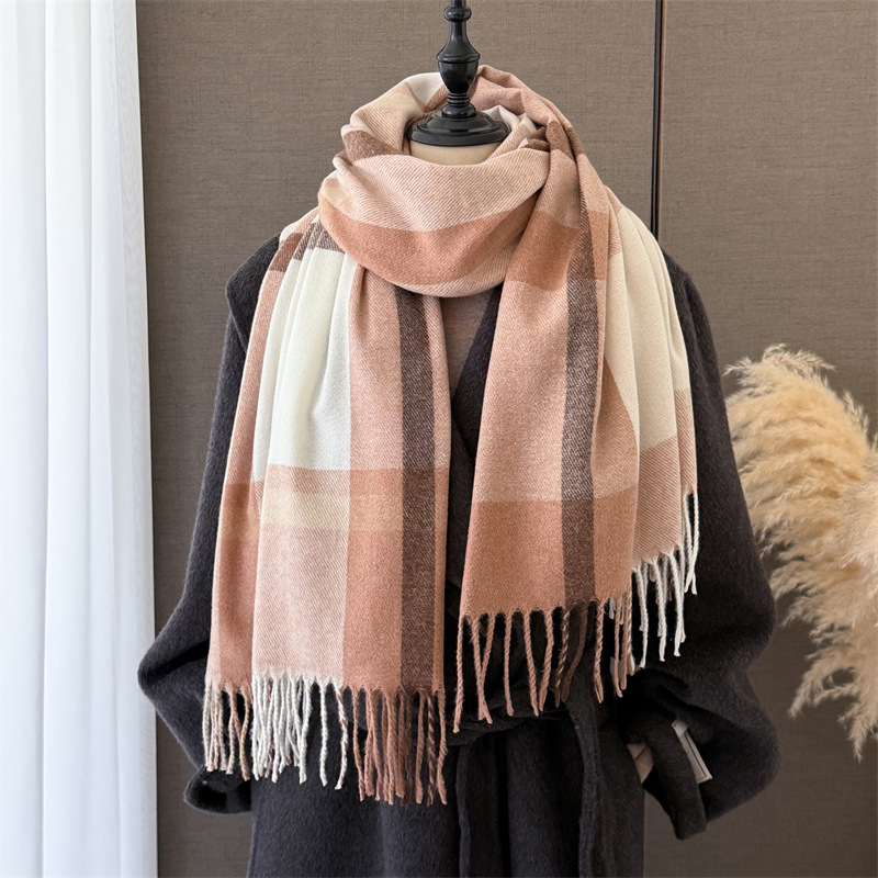 ผ้าพันคอผ้าแคชเมียร์เทียมสำหรั - Pashmina Wrap Large บทวิจารณ์และราคา