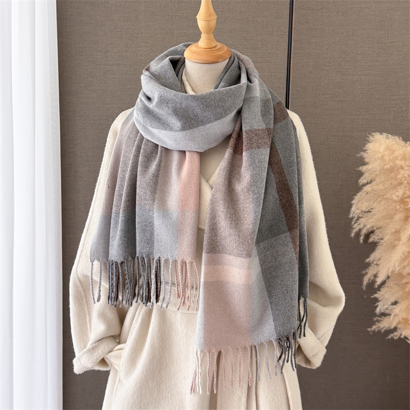 ผ้าพันคอผ้าแคชเมียร์เทียมสำหรั - Pashmina Wrap Large บทวิจารณ์และราคา